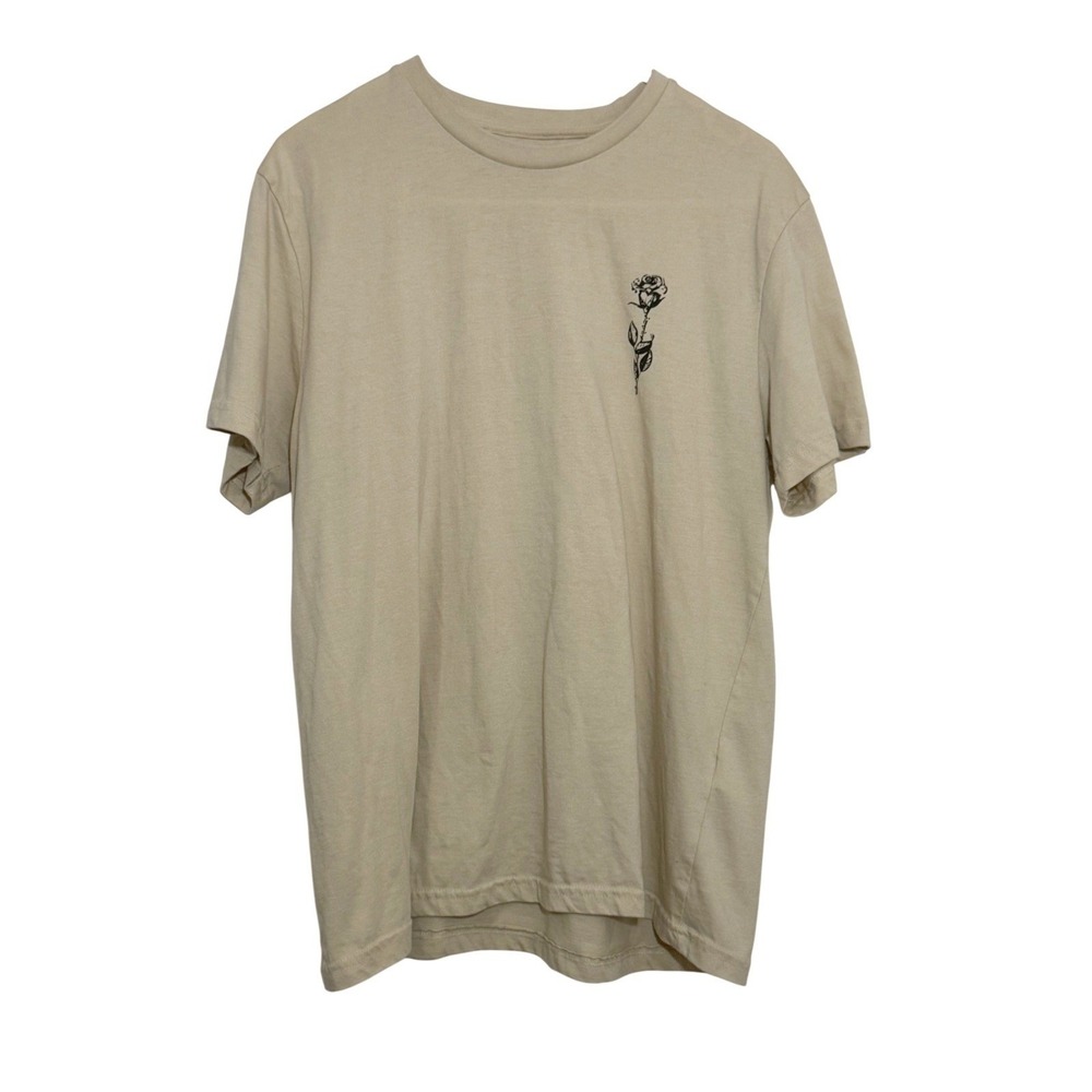 Denim & Flower Ricky Singh Eternal Love‎ Rose Graphic T-Shirt Tan Large